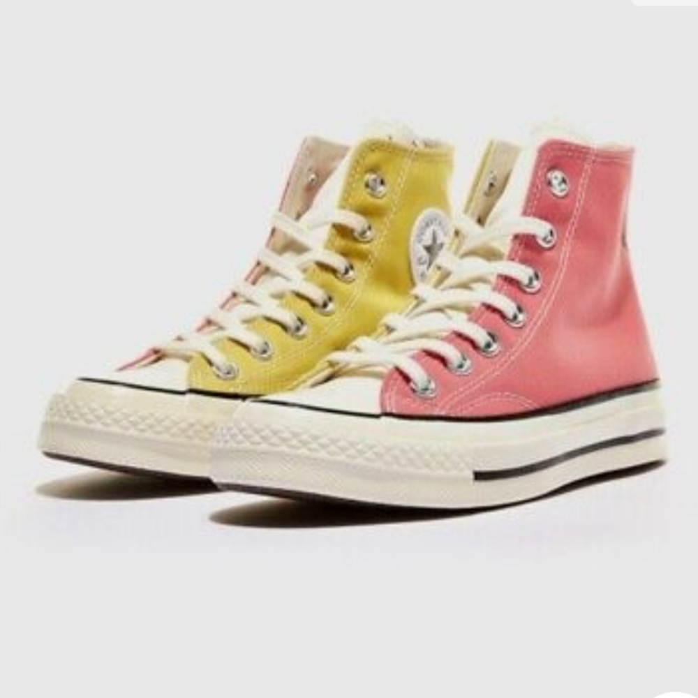 New  Pink Gold Yellow Hi Top  Converse Unisex Chuck 70's All Season M12/W14
